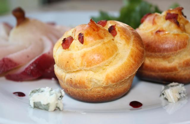 Chouquette crème de roquefort, pépites de lardons - Photo par annfleur
