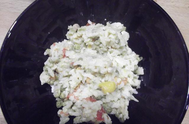 Risotto jambon, petits pois-carottes - ptitebinesa