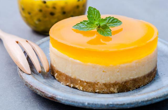 cheesecake orange et fruit de la passion - Photo par 750g
