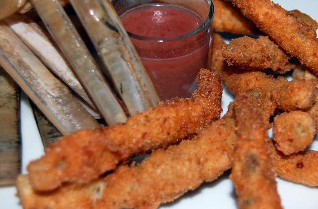 Couteaux panés en friture - Photo par malikele
