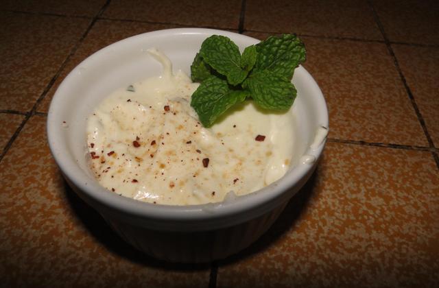 Mousse à la menthe et au kiri - Photo par latopl