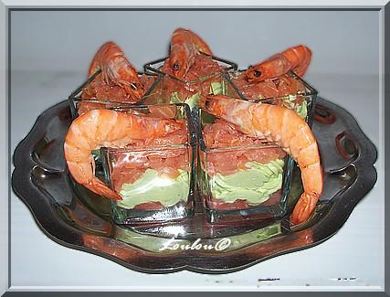 Verrines saumon fumé avocat pamplemousse - Photo par Louloucuisine