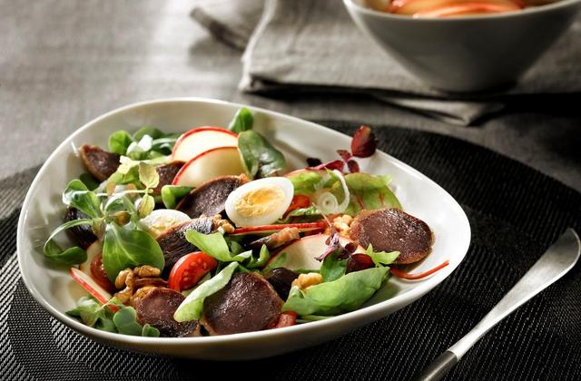 Salade de gésiers de canard confits lafitte et pomme fraîche - Photo par Lafitte Foie Gras