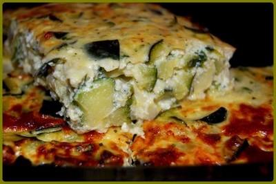 Flan de courgettes et camembert - Photo par sigman