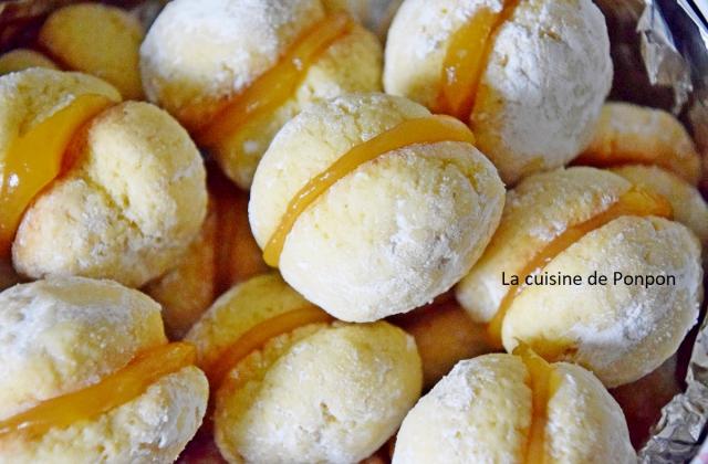Biscuit au beurre garni de lemon curd - Photo par Ponpon