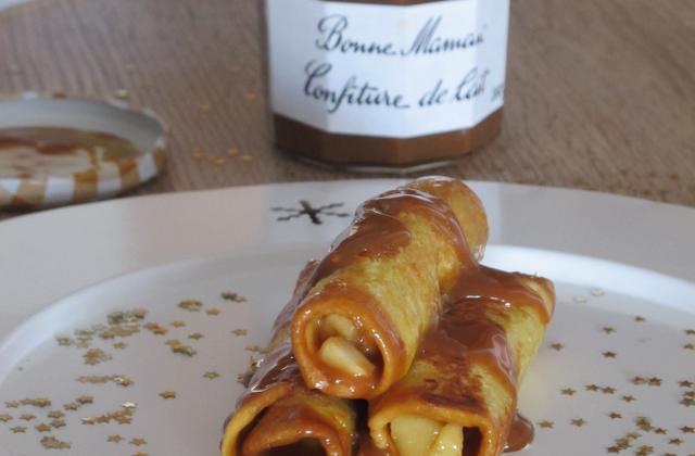 Pain perdu roulé Confiture de Lait Bonne Maman - Photo par eloala