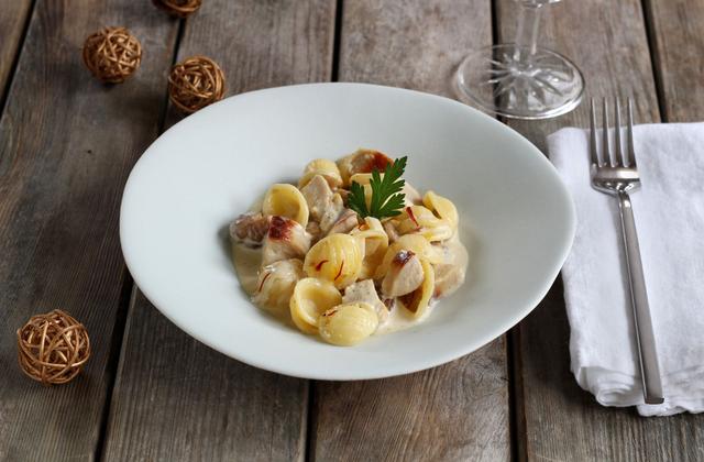 Orecchiette au boudin blanc et chataîgnes - Photo par 750g