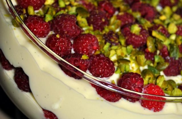Trifle framboises et spritz - Photo par izabele