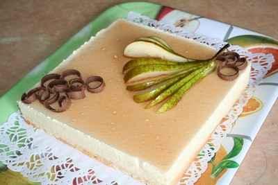 Bavarois Poire-vanille-rhum - Photo par sophieleb