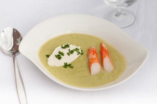 Velouté glacé avocat, courgette, St-Morêt et Coraya Suprêmes - Photo par Coraya