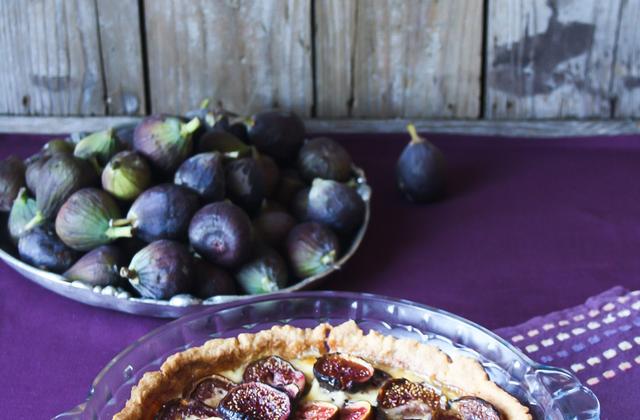 Tarte à la cannelle aux figues et aux raisins - Photo par lilypt