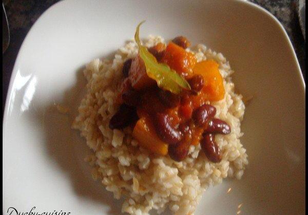 Chili végétarien au potimarron - Photo par kornce
