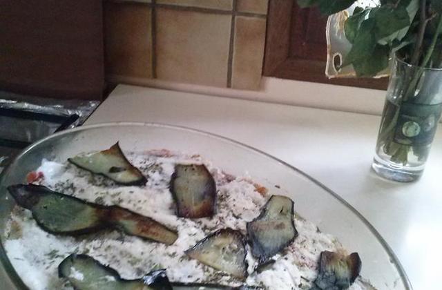 Moussaka au chèvre frais et basilic light - Photo par edwigezC