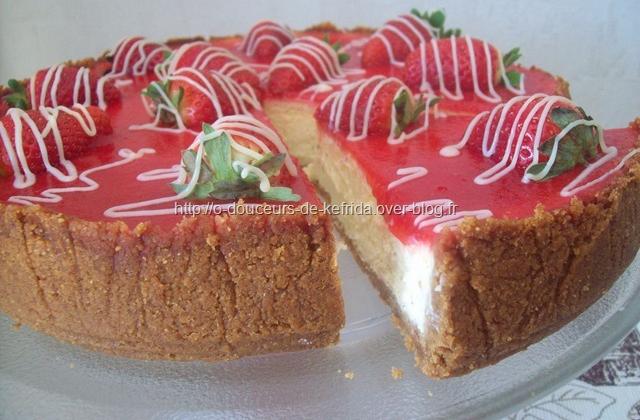 Cheesecake vanille / fraises - Photo par nlouiz