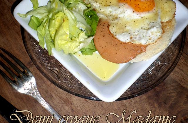 Tartine demi croque Madame élégante au foie gras - Photo par La petite cuisine de Sabine