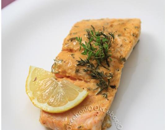 Saumon à la moutarde et au thym - Photo par Clovis