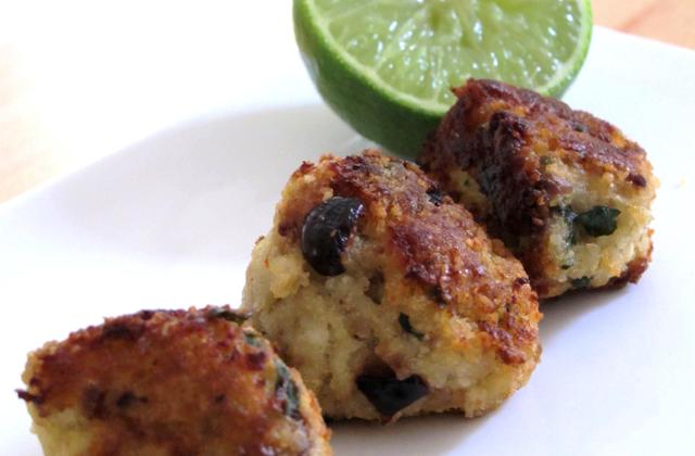 Boulettes de cabillaud aux olives et au citron vert - Photo par lebotsc