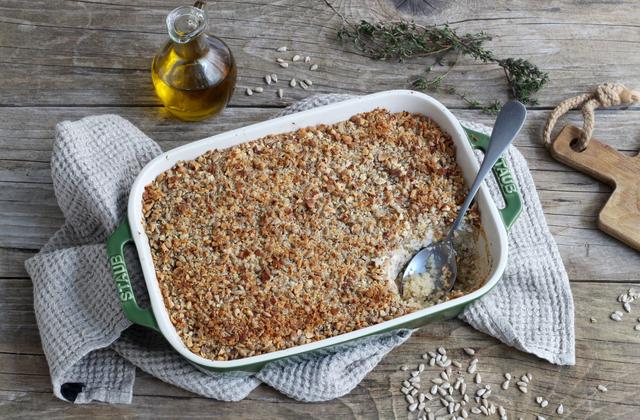 Gratin de chou-fleur, quinoa et amandes - Photo par Silvia Santucci