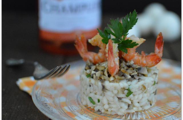 Risotto Rosé - Pamplemousse et Champignons - Photo par cuisinertoutsimplement