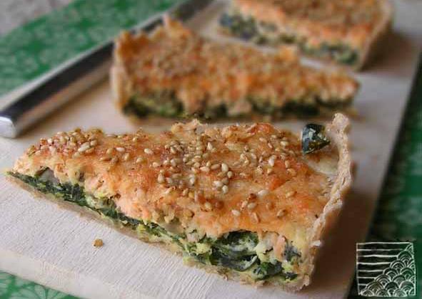 Tarte au saumon et algue wakamé - Photo par mathilmW