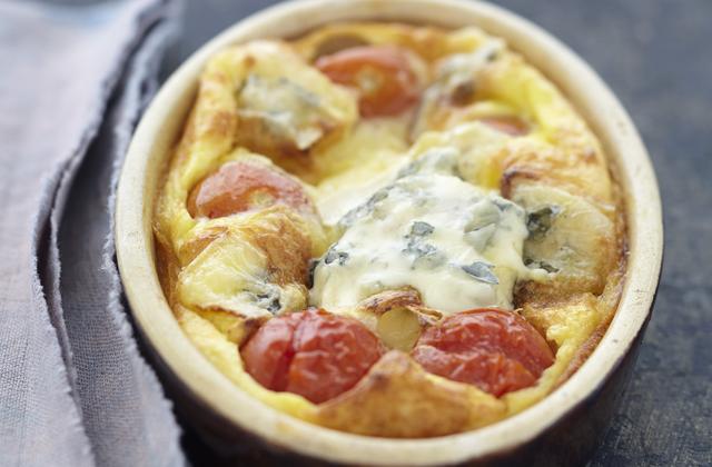 Clafoutis de tomates cerises au Bresse Bleu - Photo par Bresse Bleu