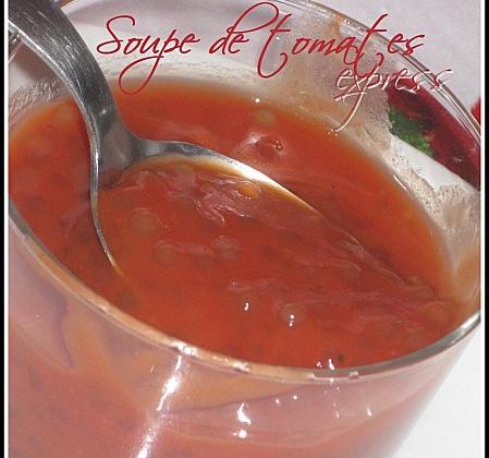 Soupe de tomates express & perle du japon - Photo par chilub