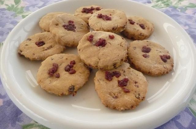 Biscuits yuzu et camberries sans gluten - andrieu