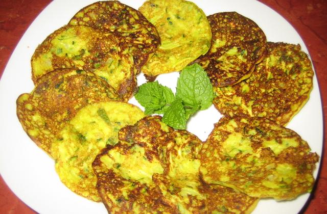 Pancakes de courgette coco et curry - 750g
