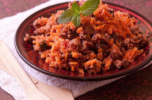 Taboulé de quinoa aux carottes et betterave - Photo par Passion Céréales