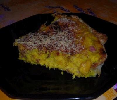 Tarte au Potiron / lardons - Photo par huthfr