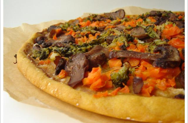 Ma pizz' à tarte aux p'tits légumes - Photo par patidou