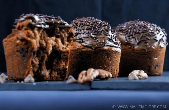 Muffins banane, chocolat et noix de pécan - Photo par MaliciaFlore