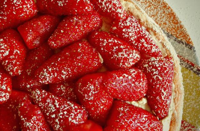Charlotte aux fraises et biscuits roses maison - Mylwina