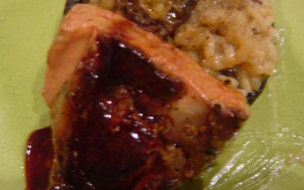 Portobello au risotto de morilles et foie gras poêlé réduction d'échalote confite - Photo par markvanvre