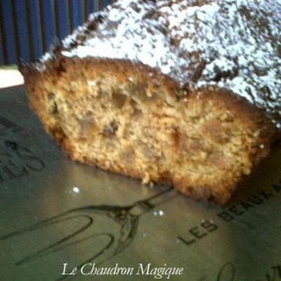 Cake aux fruits confits à la farine de châtaigne - Applemini