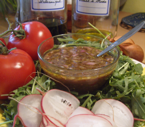 Vinaigrette aux échalotes - Photo par perrine
