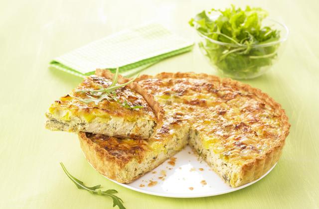 Quiche aux poireaux et au tofu soyeux - Photo par Soy