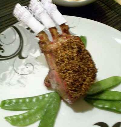 Carré d'agneau rôti aux graines de sésame - Marie-Line W