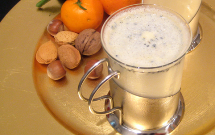 Mouhalabieh aux nigelles germées, crème de lait à la fleur d'oranger - Photo par germoïde