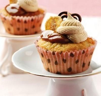 Cupcakes banane-confiture de lait - Photo par Gourmandises45