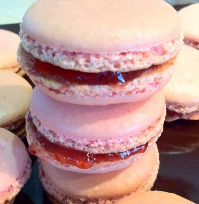 Macarons à la fraise - Photo par Tambouille & Délices