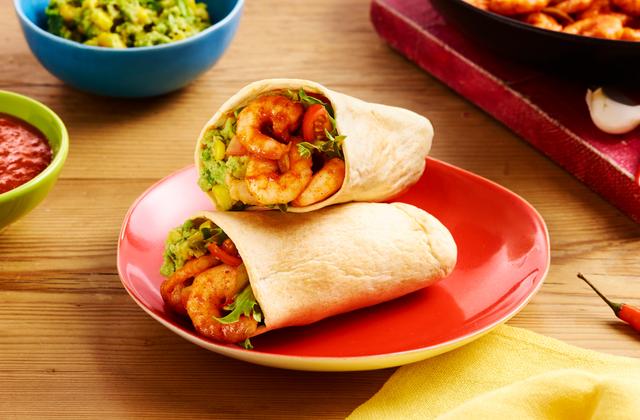 Tortilla Pockets aux crevettes, guacamole et maïs - Photo par Old El Paso