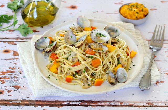 Linguine au potimarron et palourdes - Photo par Silvia Santucci