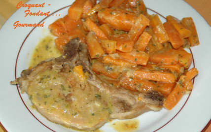 Côtes de porc aux carottes - Photo par 750g