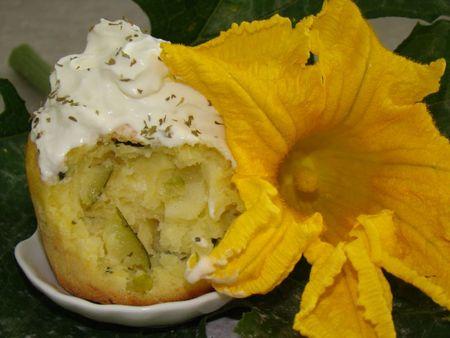 Cupcakes salés courgettes / philadelphia - Photo par Les Gâteaux Magiques d'Alilo