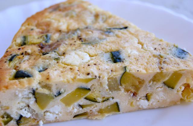 Clafoutis courgettes-feta - Photo par La ptite cuisine de Pauline