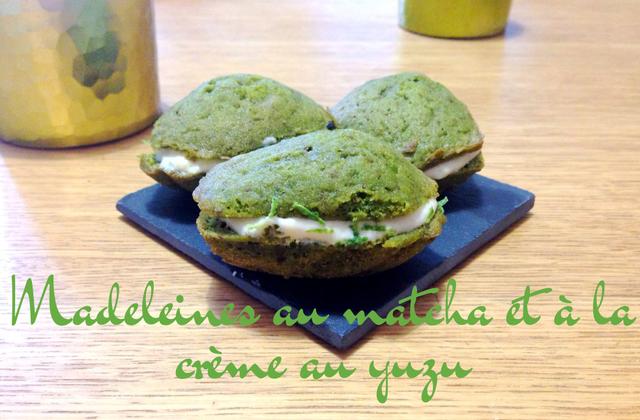 Madeleines au matcha et à la crème au yuzu - Photo par Carottesjaunestomatesroses