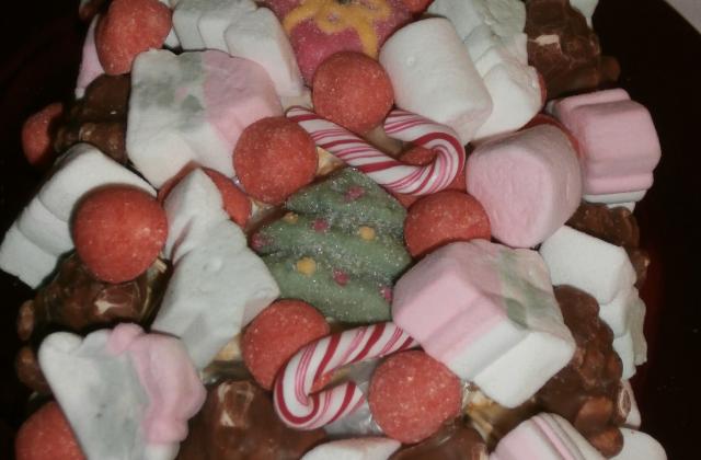 Bûche de Noël en bonbons - Photo par MyCulinaryCurriculum