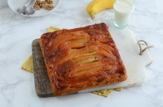 Gâteau renversé à la banane - Photo par Nadia Paprikas