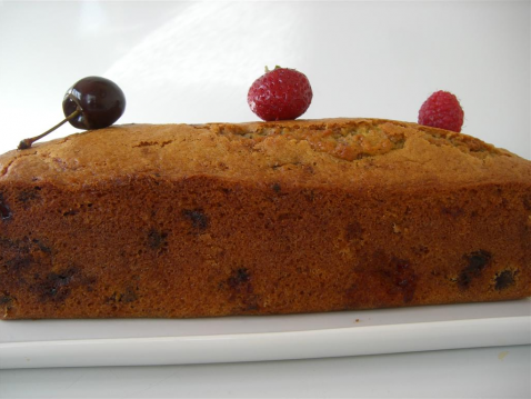 Cake aux fruits rouges